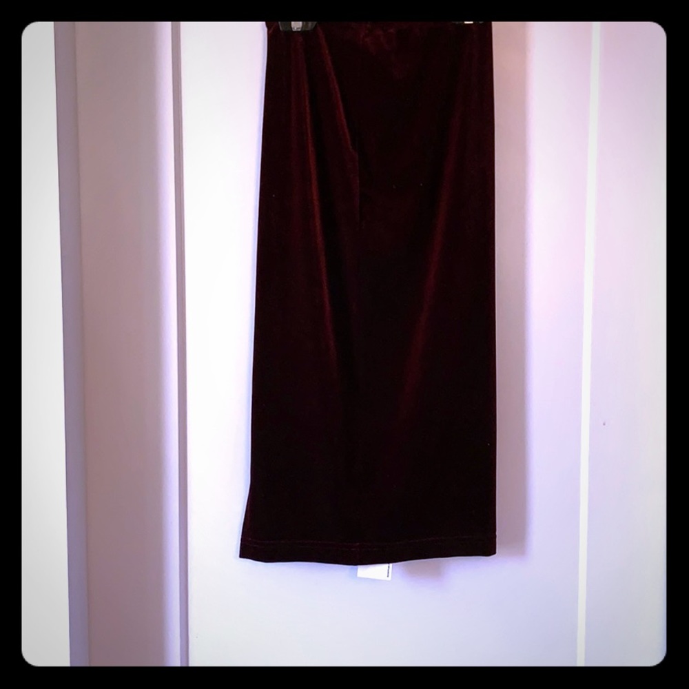 American apparel burgundy pencil skirt